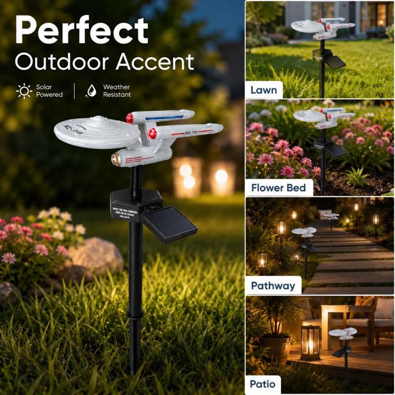 Outdoor Lighting Under Pergola - Lampada Solare da Giardino Star Trek