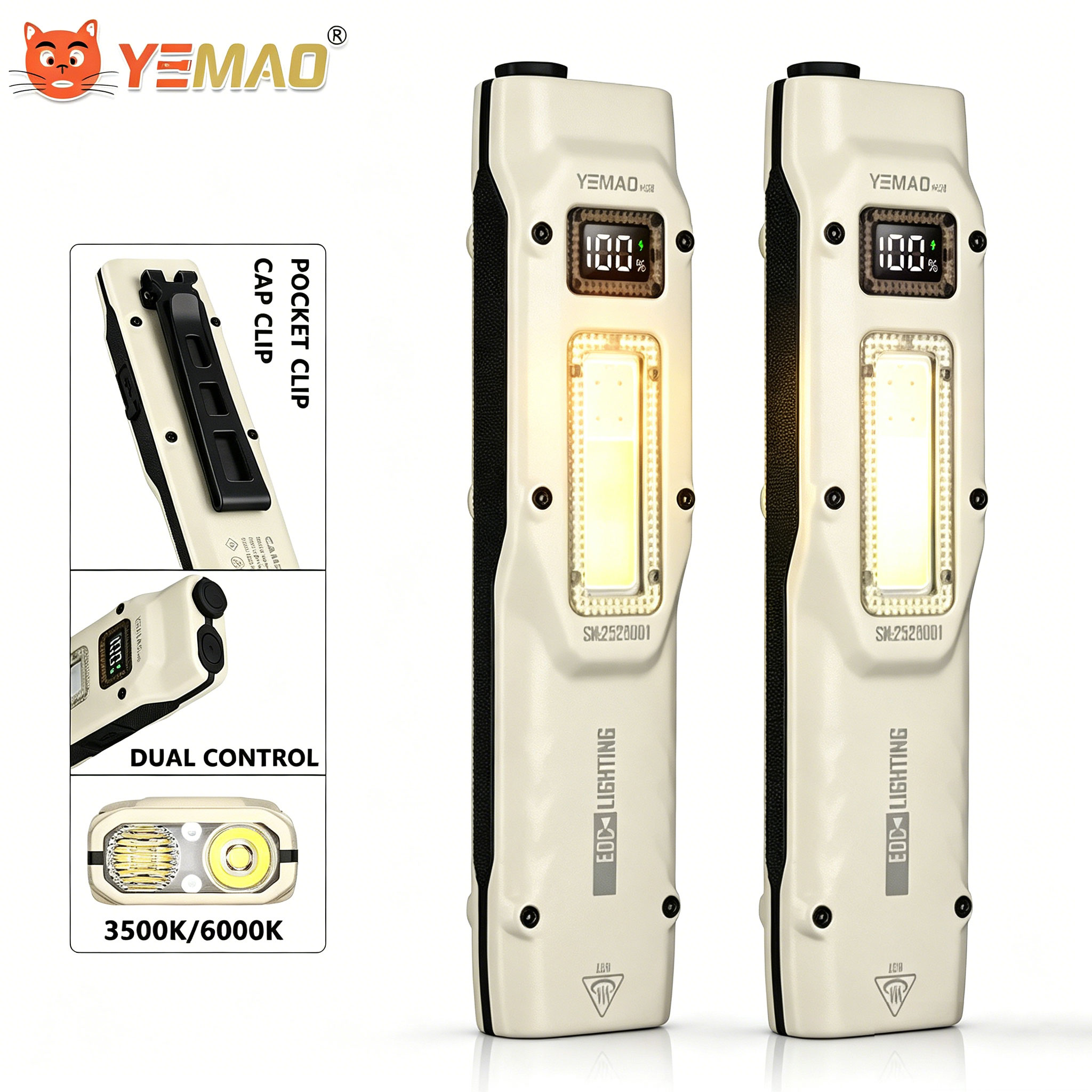Outdoor Lighting Setup - Torcia tattica ultrasottile portatile da lavoro