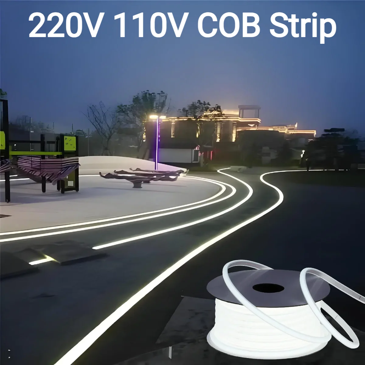 Outdoor Lighting Led Strip - 220V 110V Gel di Silicone Puro