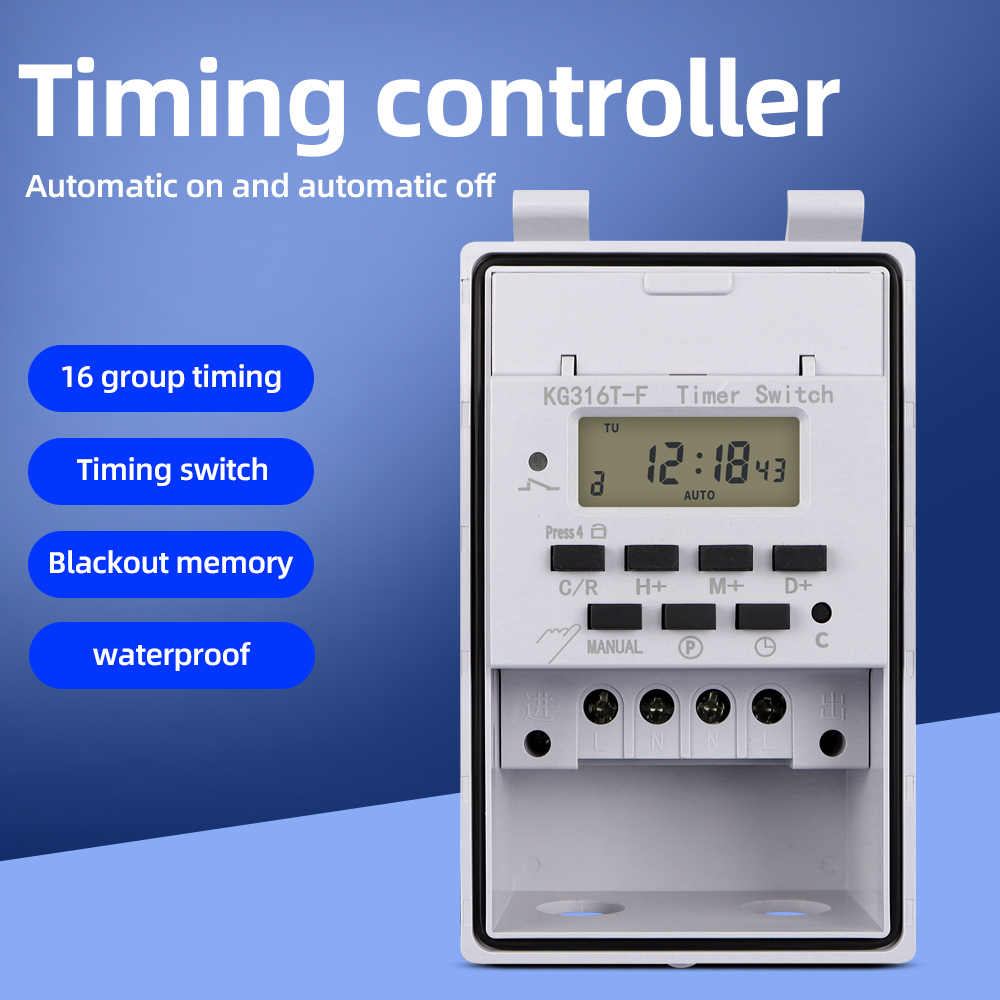 Outdoor Lighting Timer Switch - Interruttore timer digitale 220V 30A Impermeabile