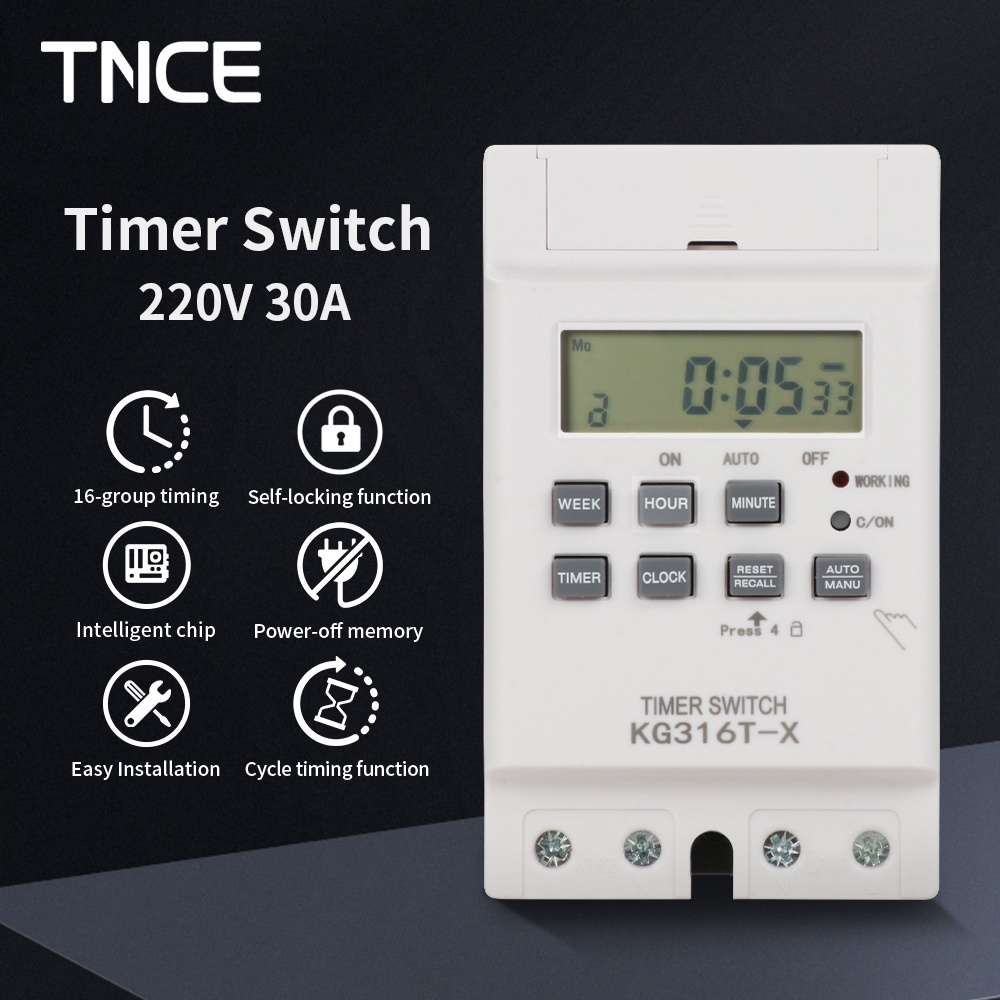 Outdoor Lighting Timer Switch - TNCE 30A Interruttore di controllo del