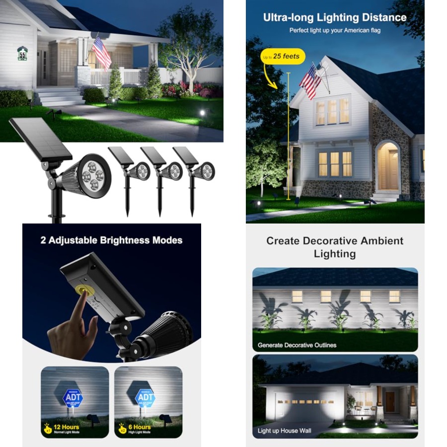Outdoor Lighting Tree - Faretti Solari da Esterno Impermeabili per
