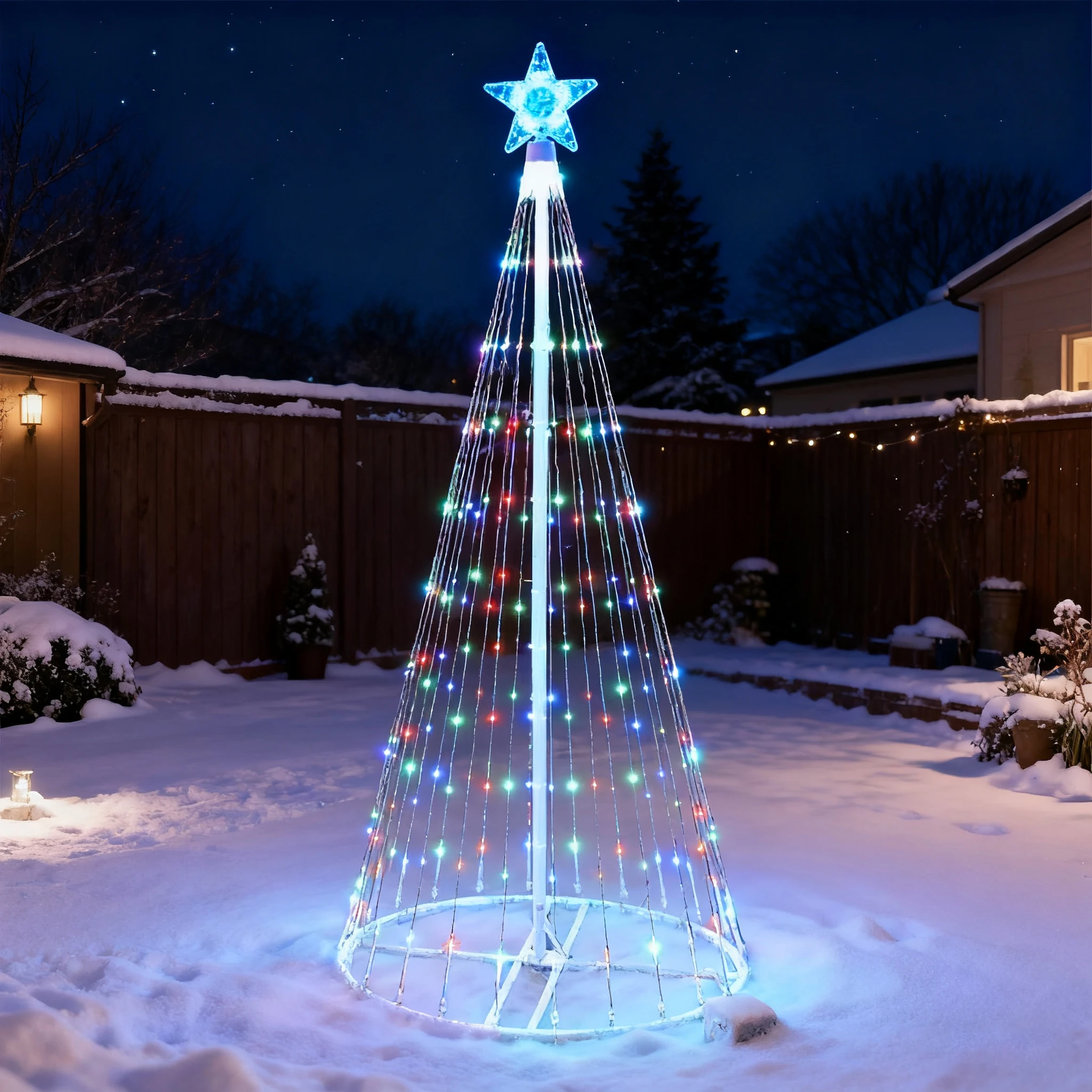 Luci a cascata a LED ad energi - Outdoor Lighting Under Pergola recensione e prezzo