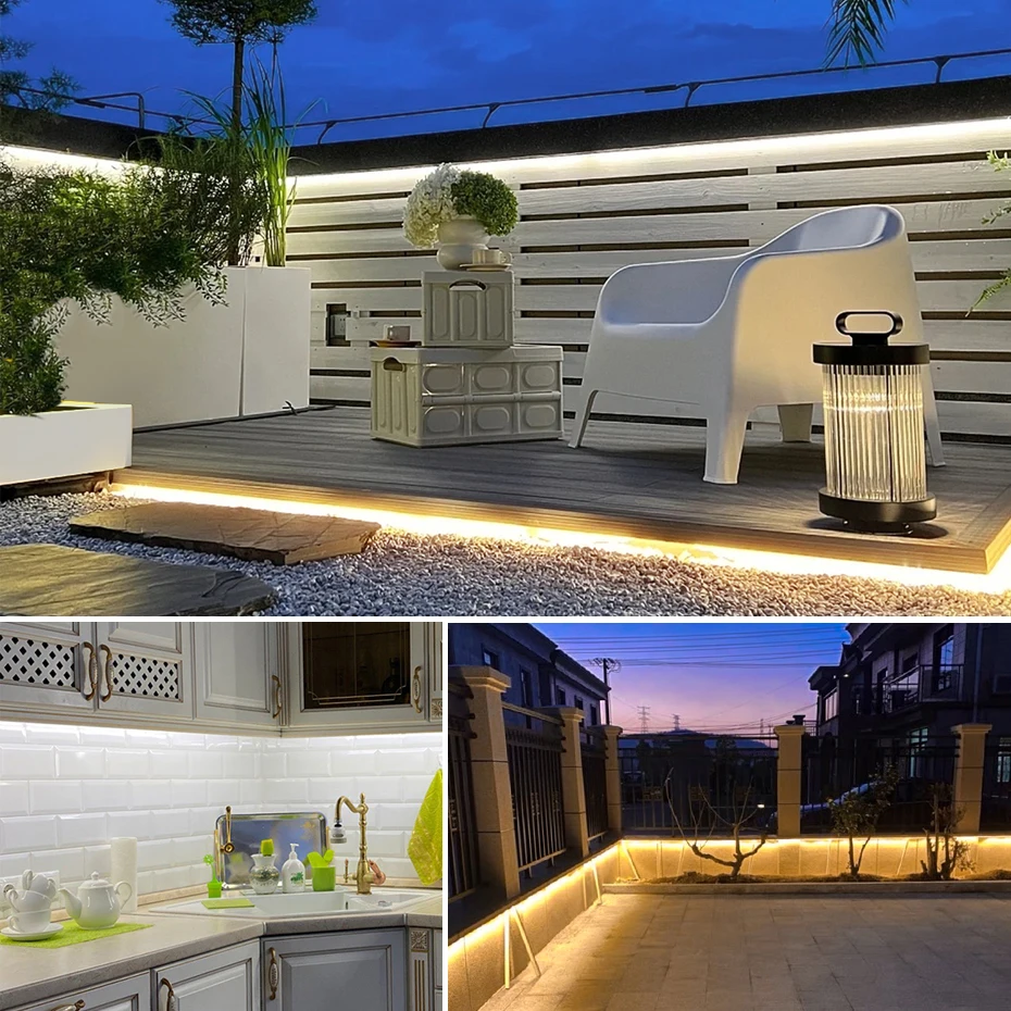 220V 110V Gel di Silicone Puro - Outdoor Lighting Led Strip recensione e prezzo