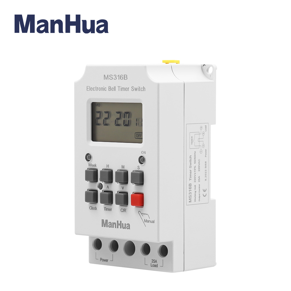 ManHua MS316B 220V 25A 68 ON T - Outdoor Lighting Timer Switch recensione e prezzo