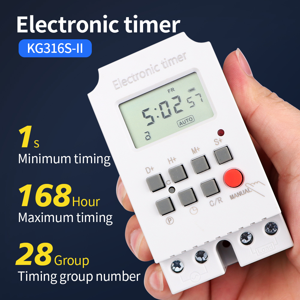 KG316S 220VAC 25A interruttore - Outdoor Lighting Timer Switch recensione e prezzo