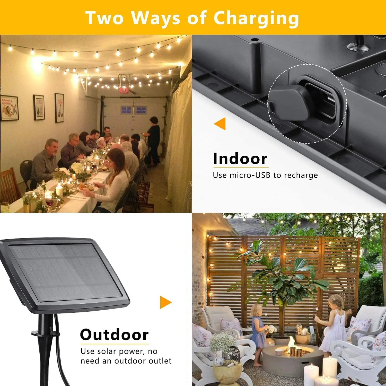 100/50/25ft solare Led stringa - Outdoor Lighting Under Pergola recensione e prezzo