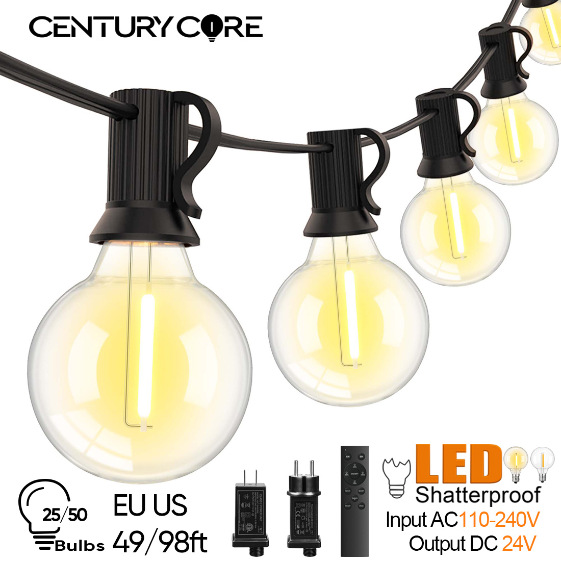 Luci a Stringa LED G40 15M 30M - Outdoor Lighting Year Round recensione e prezzo