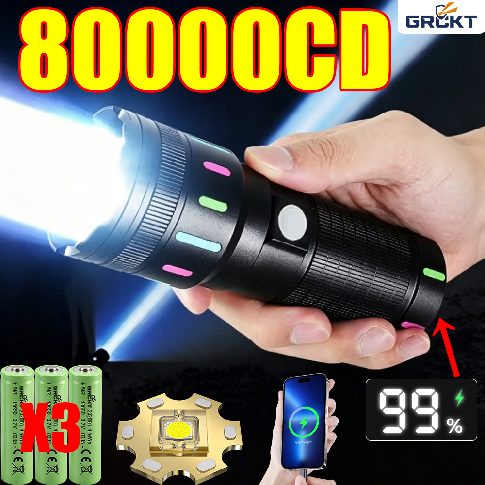 Torcia LED 80000CD, la più pot - Outdoor Lighting Setup recensione e prezzo