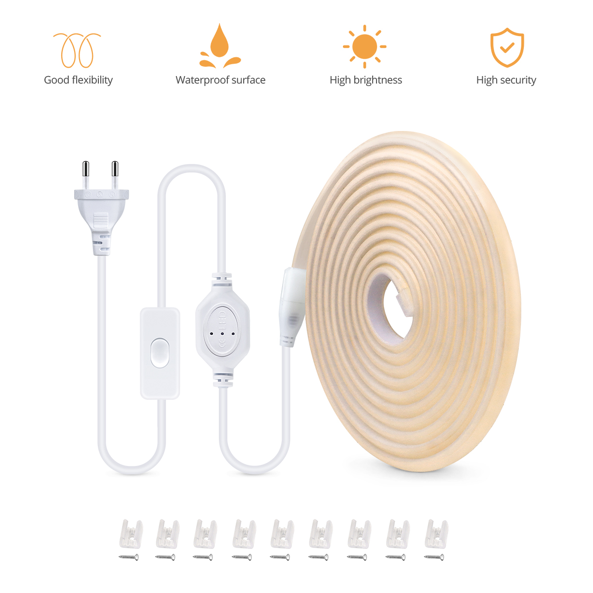 110V 220V COB LED Strip Luci e - Outdoor Lighting Led Strip recensione e prezzo