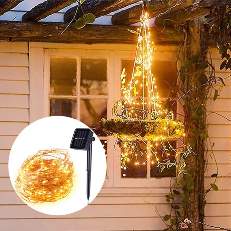 100 LED Solar Fairy impermeabi - Outdoor Lighting Under Pergola recensione e prezzo