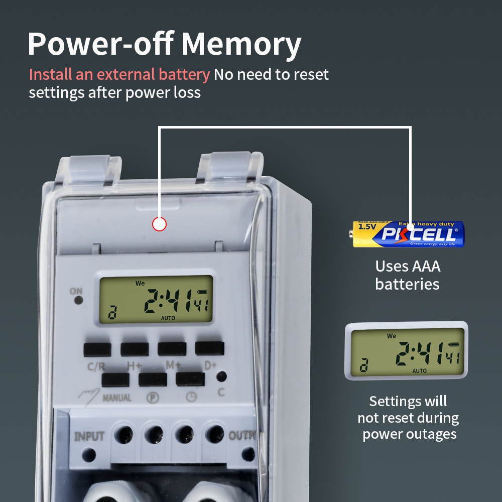 Interruttore timer TNCE 30A, r - Outdoor Lighting Timer Switch recensione e prezzo