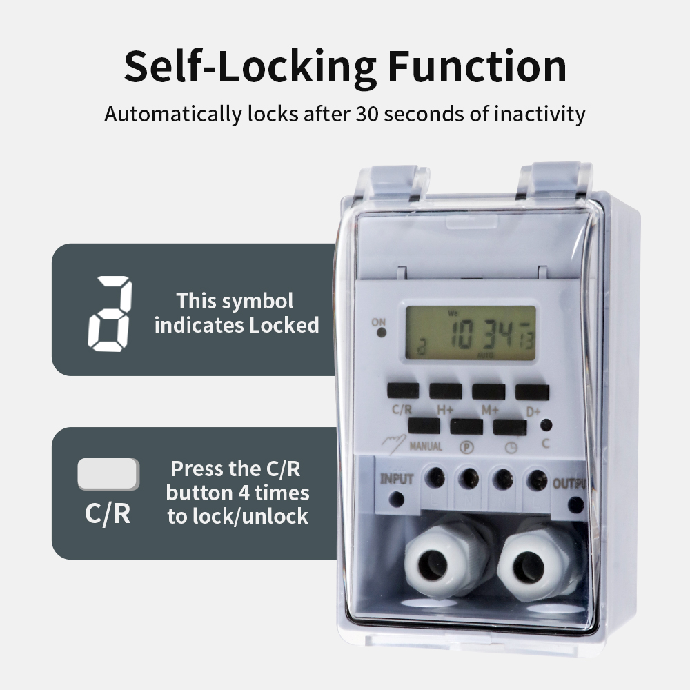 Interruttore timer TNCE 30A, r - Outdoor Lighting Timer Switch recensione e prezzo