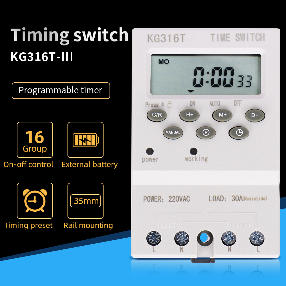 Interruttore orario digitale 7 - Outdoor Lighting Timer Switch recensione e prezzo